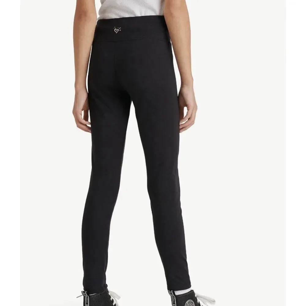 NWT Justice Core Black Leggings for Girls